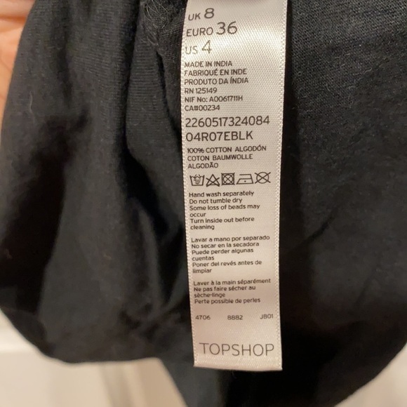 Topshop Embellished Cut Outs Tee - Picture 9 of 13